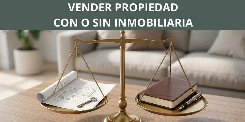 ¿Es mejor vender tu propiedad con una inmobiliaria o por tu cuenta? Pros y contras reales