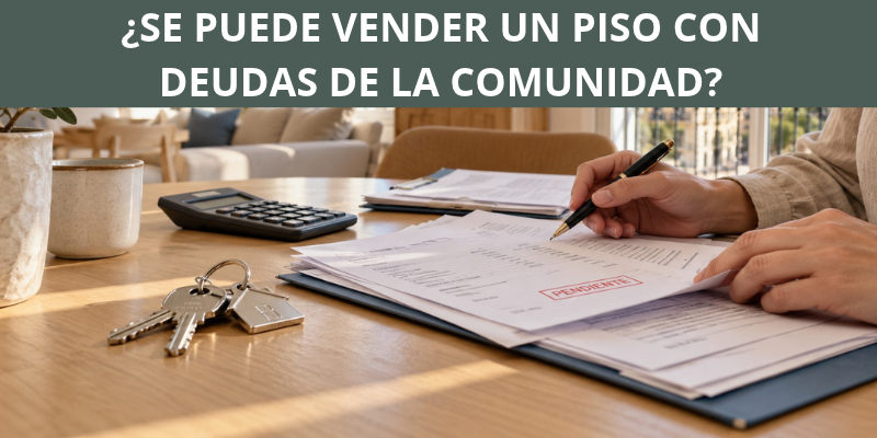 ¿Se puede vender un piso con deudas de la comunidad?